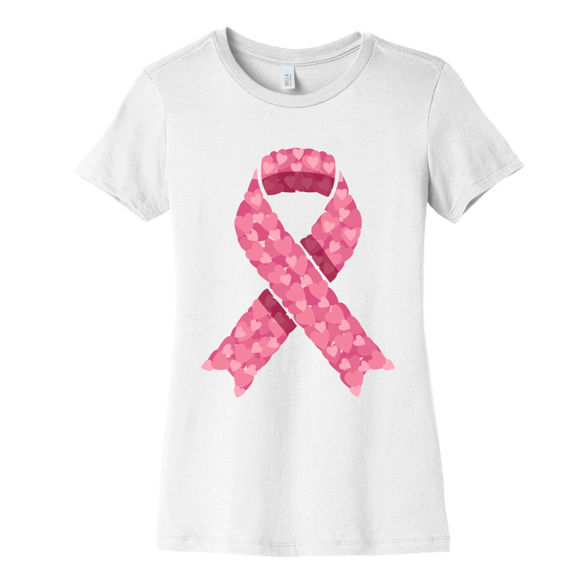 Pink Ribbon Womens Cotton Tee
